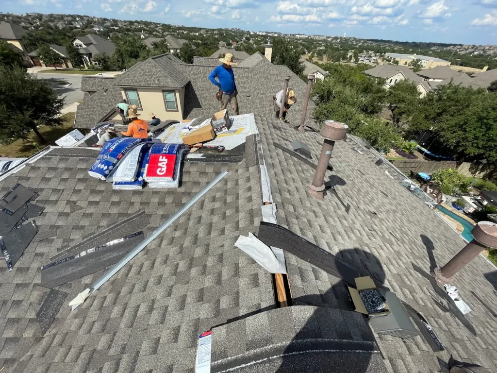 Asphalt shingles Hail damage Roof in Austin-TX