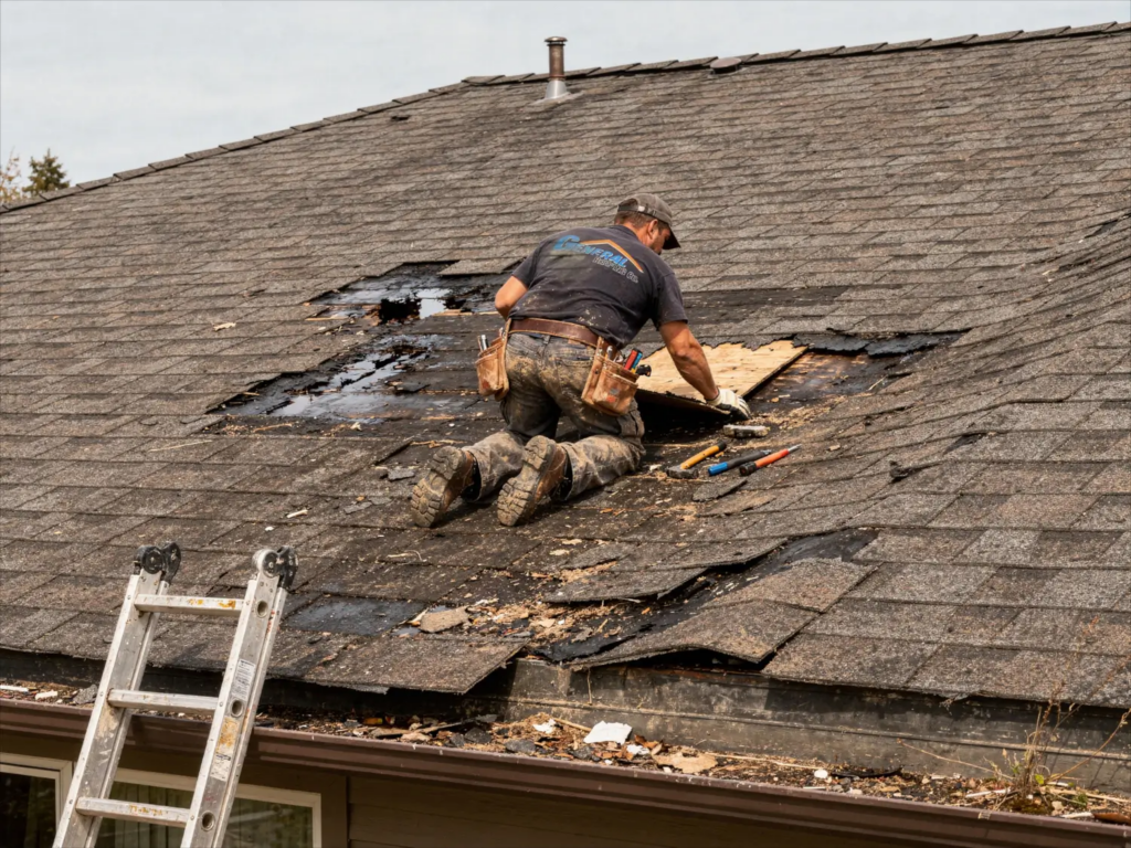 roofer-repairing-roof-leak-damaged-shingles